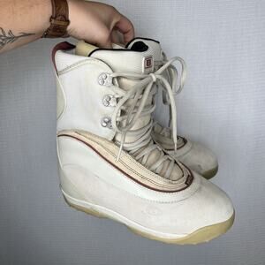 Burton Snowboard‎ Boots Womens Mint True Fit Imprint White & Red Size 9 US